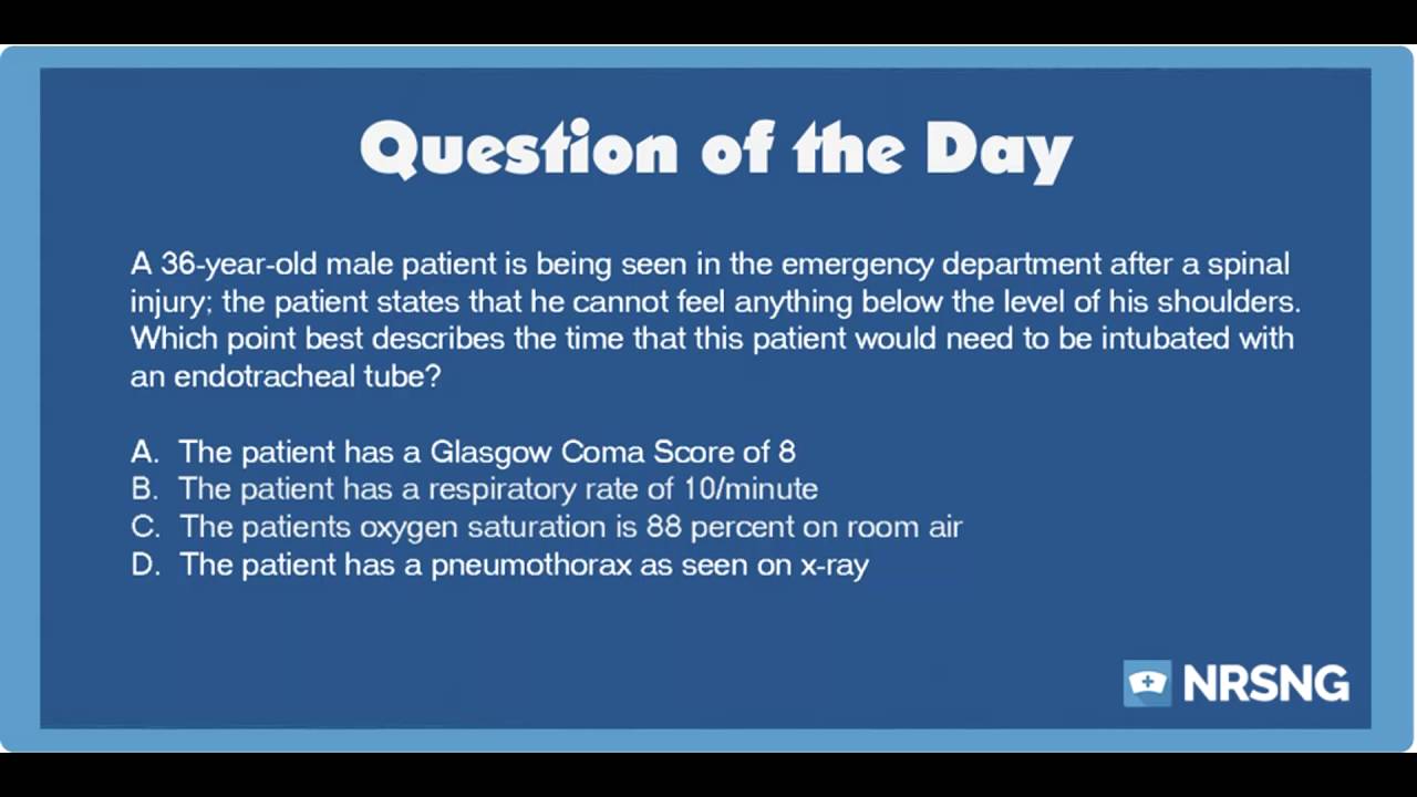 best spinal cord injury nursing questions