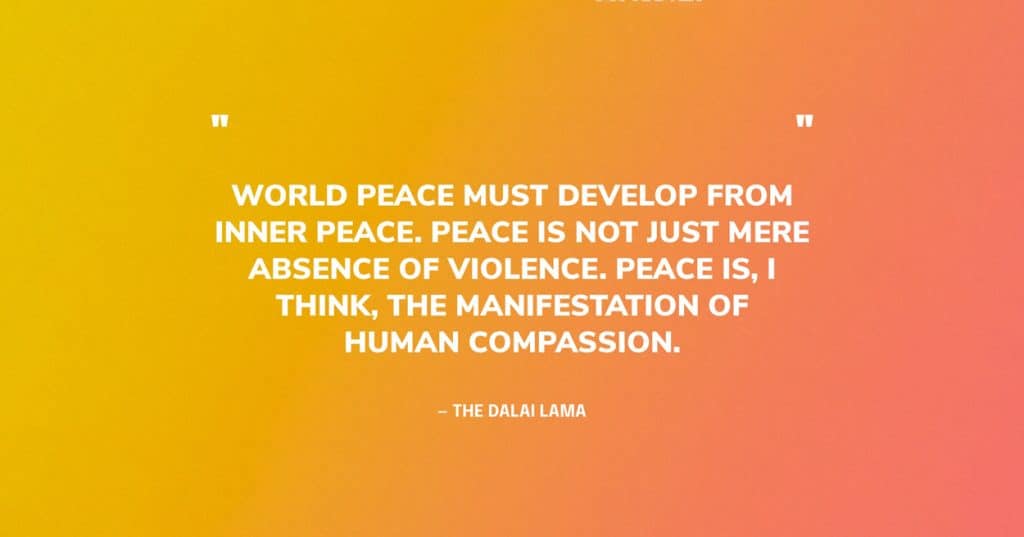 best spread peace quotes