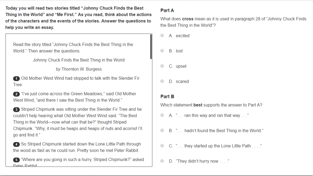 best standardized testing questions