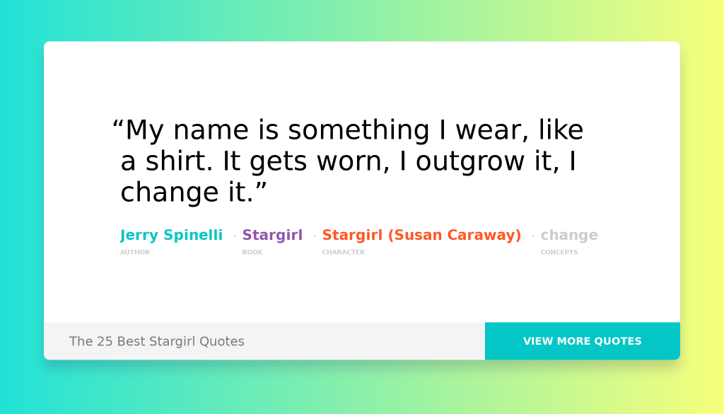 best stargirl quotes