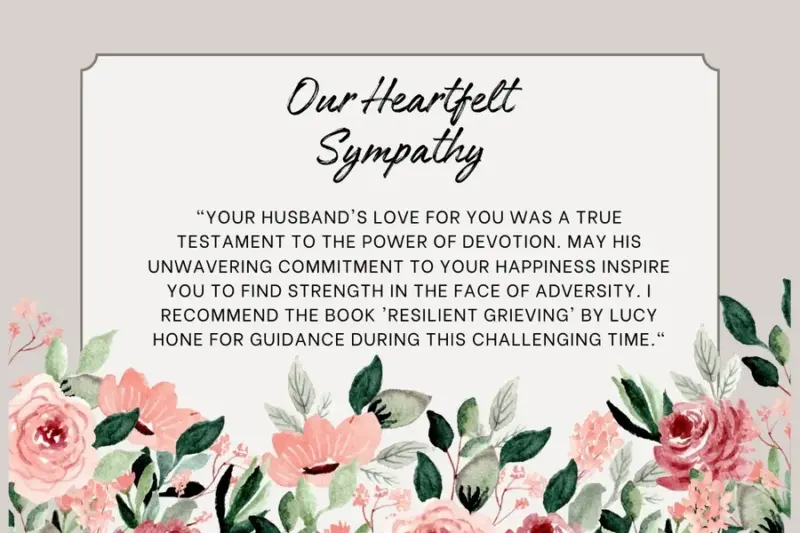 best sympathy quotes for loss of husband