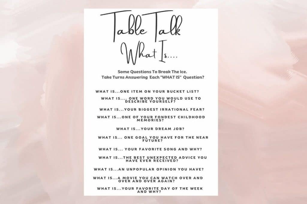 best table talk game questions