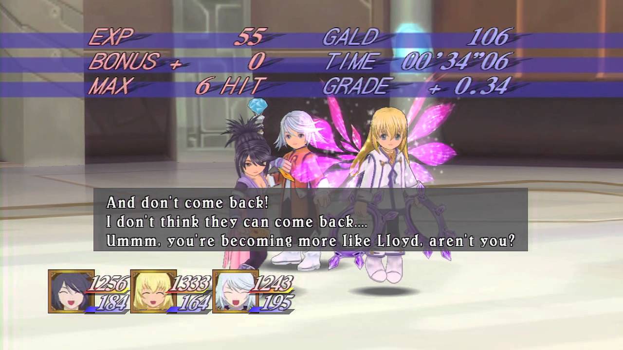 best tales of symphonia battle quotes