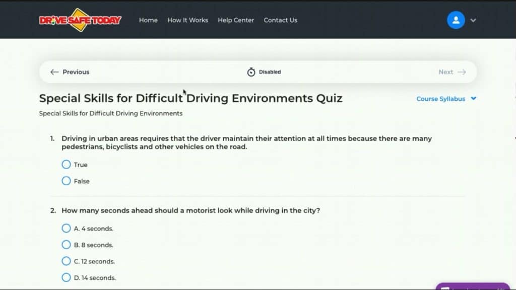 best texas driving test questions and answers