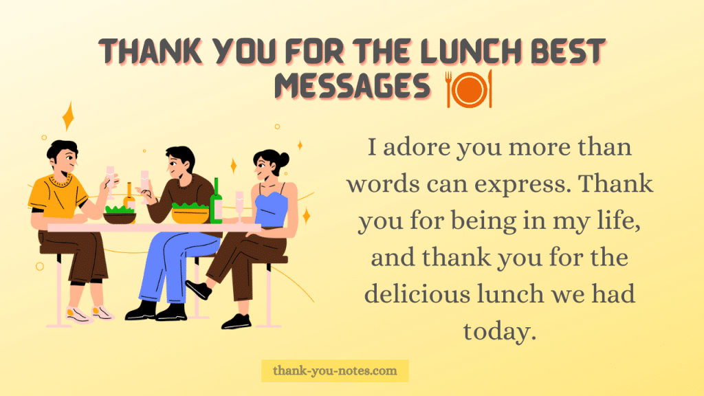 best thank you for the lunch quotes