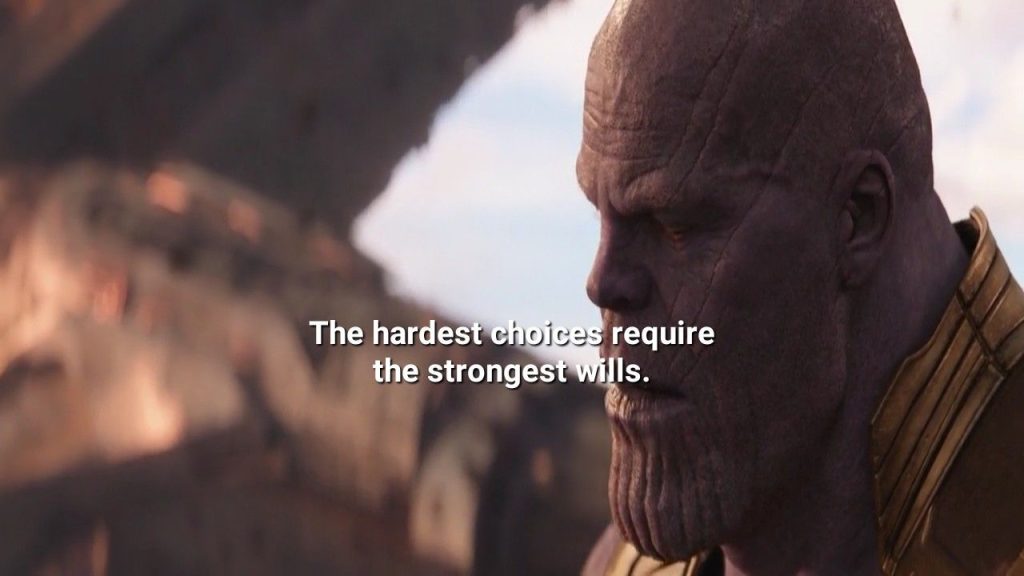 best thanos quotes strongest will