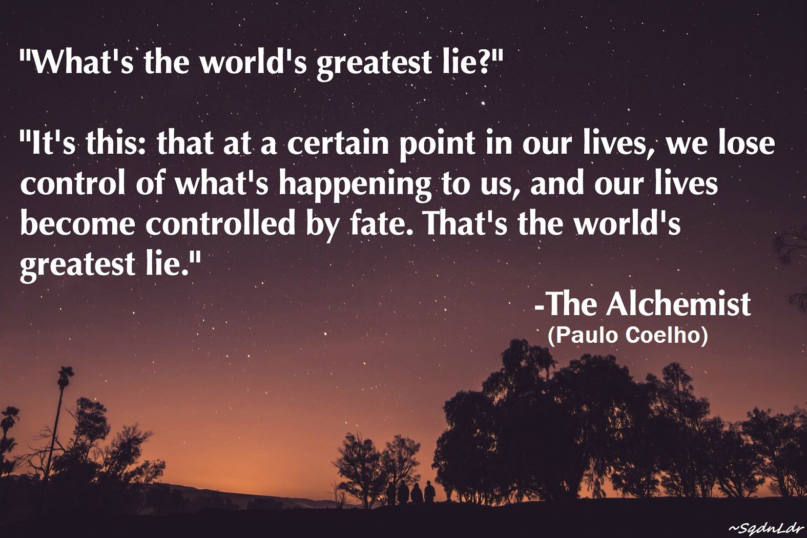 best the alchemist quotes about fate