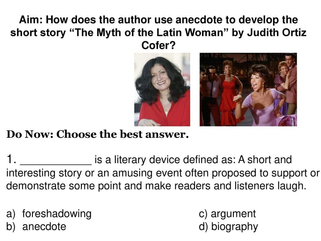 best the myth of the latin woman questions and answers