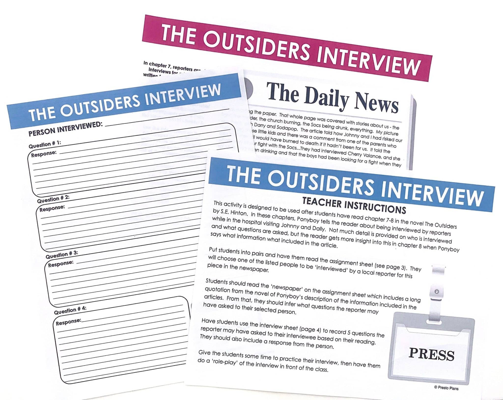 best the outsiders questions