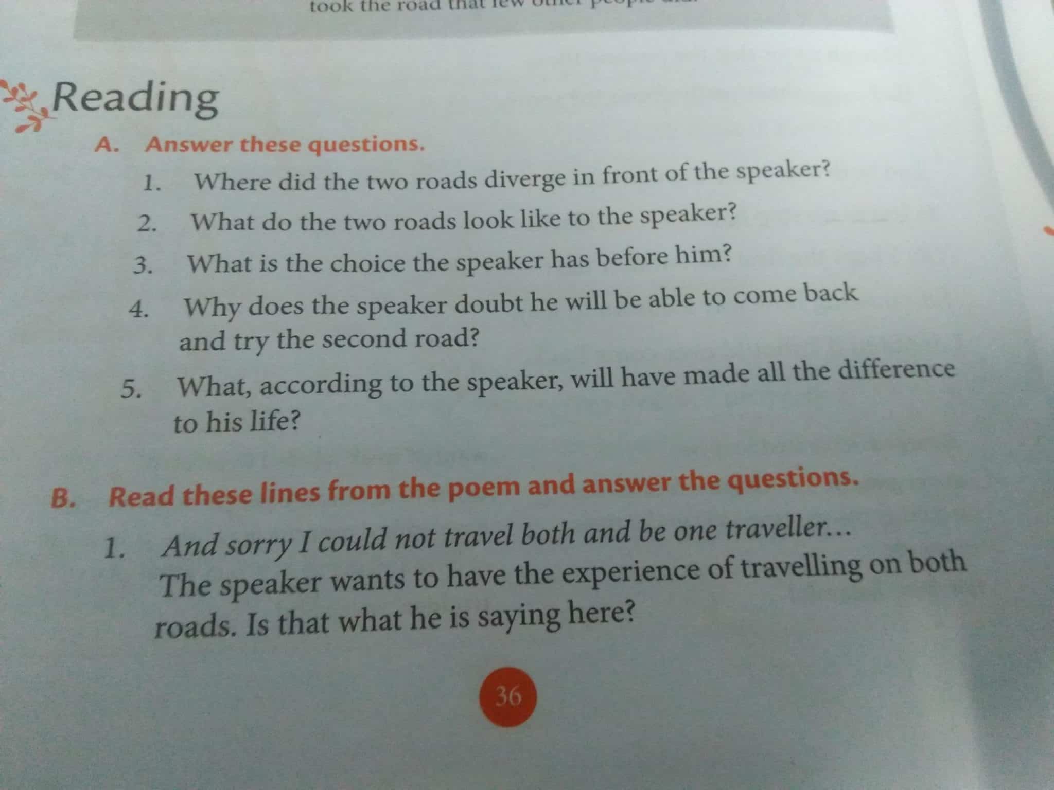 best the road not taken poem questions and answers scaled