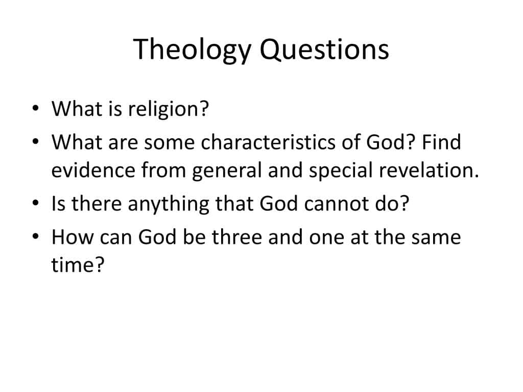 best theological questions