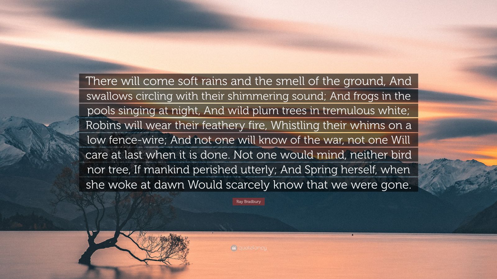 best there will come soft rains quotes