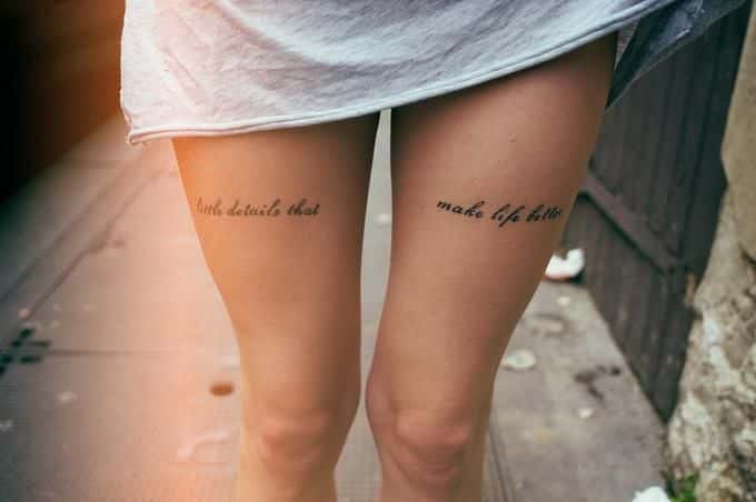 best thigh tattoo quotes