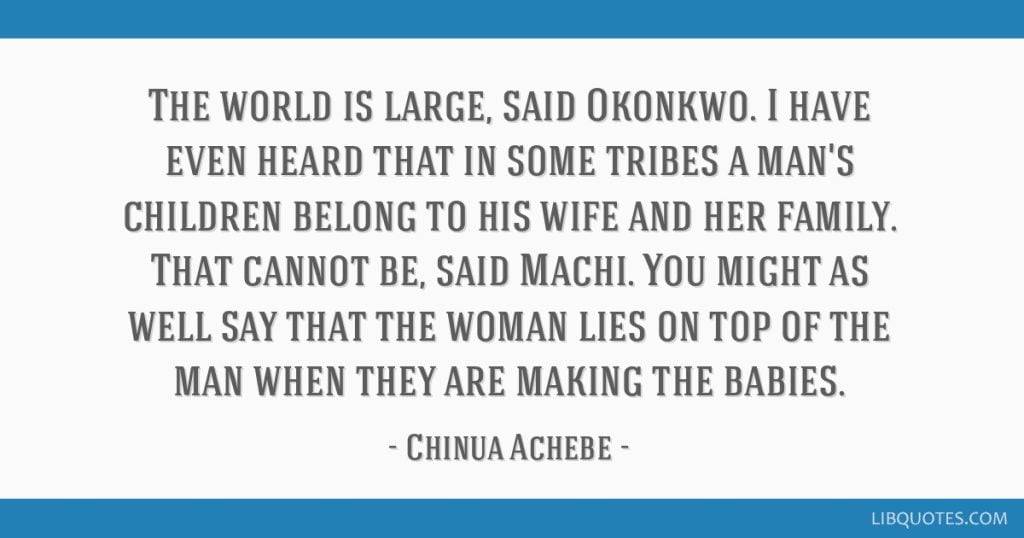 best things fall apart okonkwo quotes