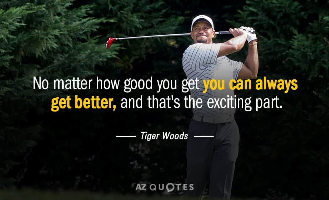 best tiger woods quotes about golf