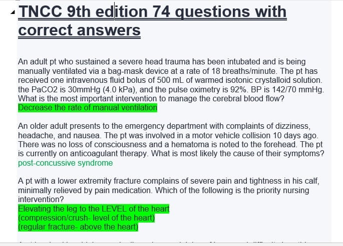 best tncc test questions