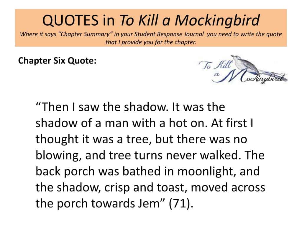 best to kill a mockingbird racism quotes chapter 6