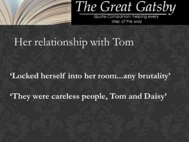best tom buchanan quotes and page numbers