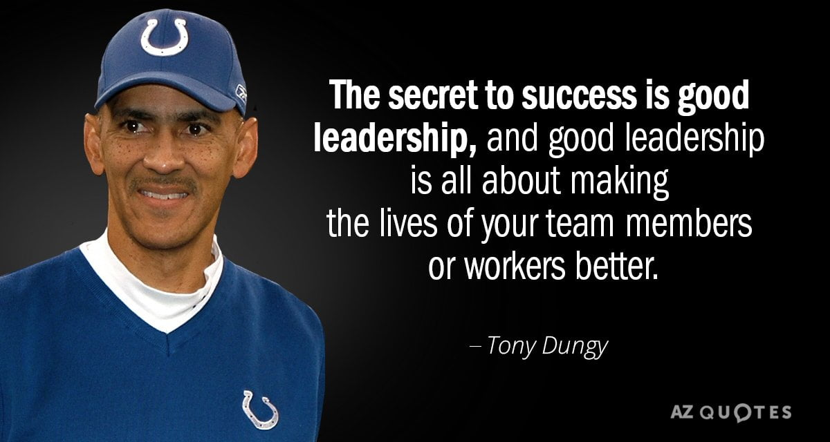 best tony dungy quotes on leadership