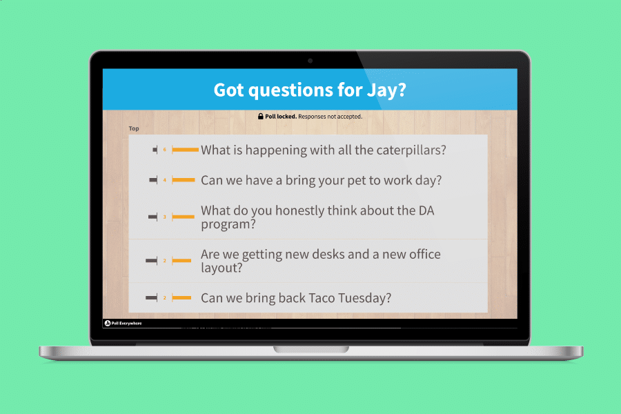 best town hall survey questions