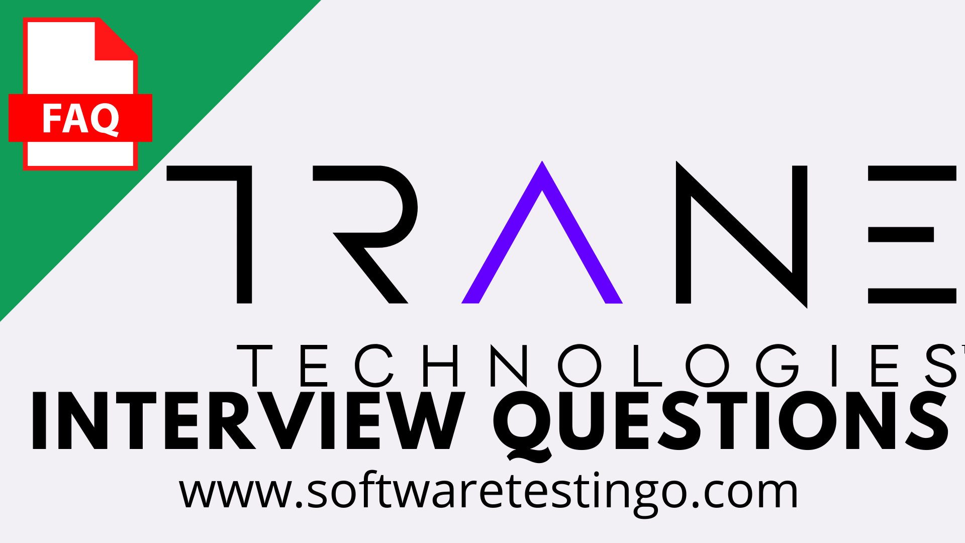 best trane technologies interview questions