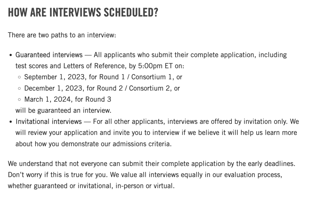best tuck interview questions