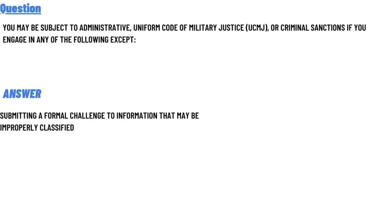 best ucmj board questions