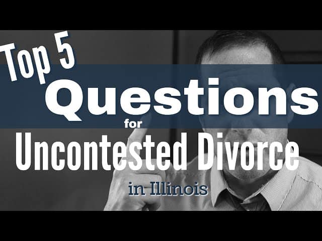 best uncontested divorce hearing questions