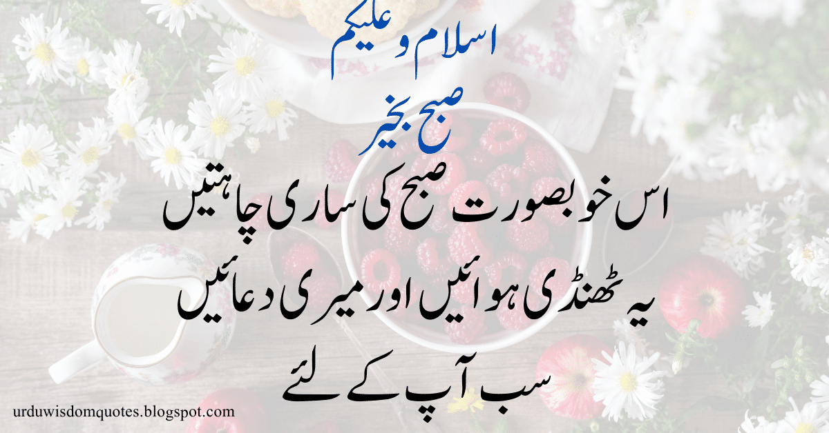 best urdu morning quotes
