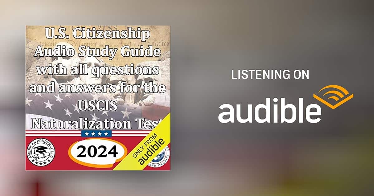best uscis naturalization test questions audio