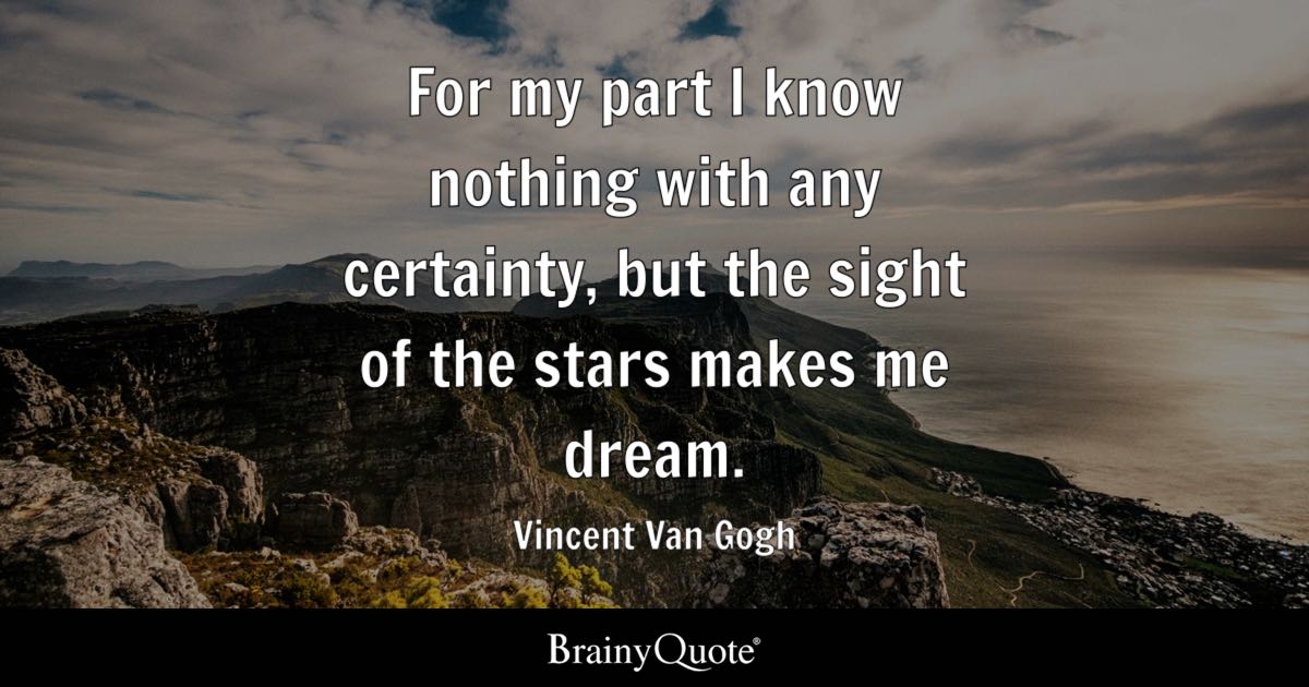 best van gogh quotes stars