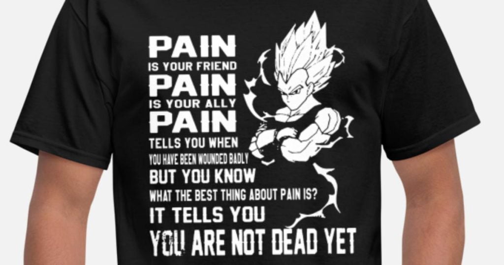 best vegeta quotes pain