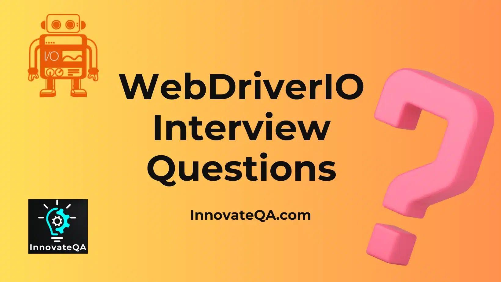 best webdriverio interview questions