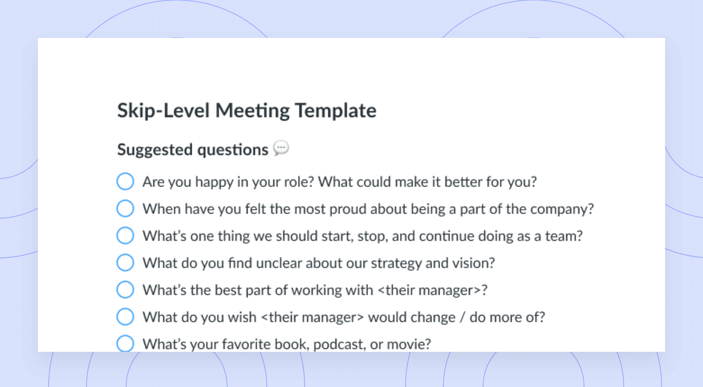 best weekly team meeting questions