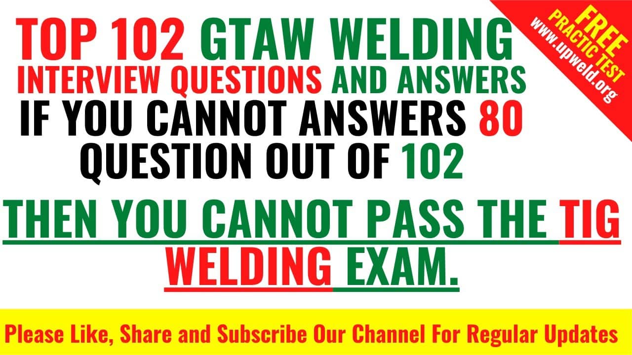 best welding test questions and answers