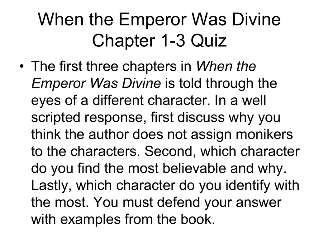 best when the emperor was divine quotes with page numbers
