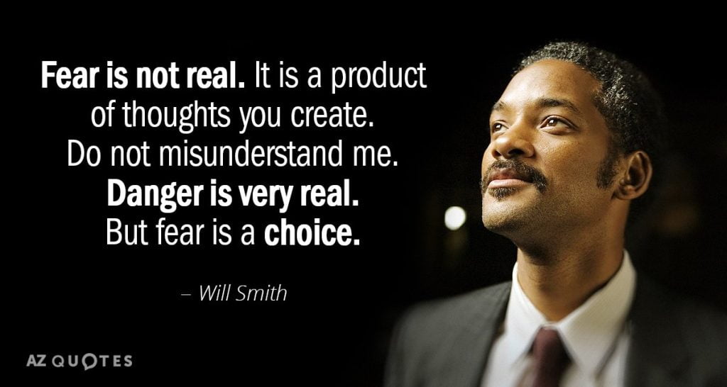 best will smith quotes about fear